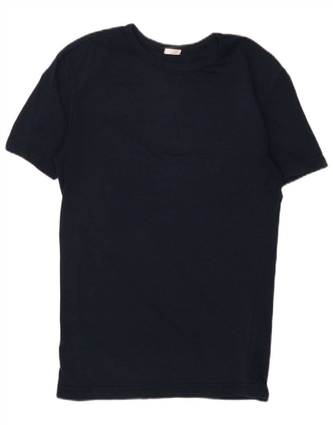 GUESS T-shirt top til kvinder UK 12 Medium Navy Blue
