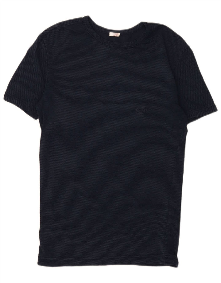 GUESS T-shirt top til kvinder UK 12 Medium Navy Blue