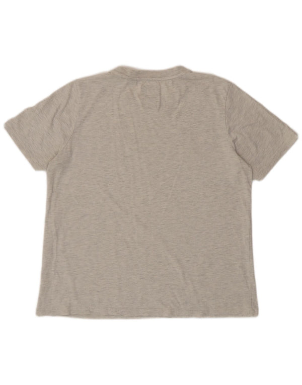 Superdry Grafisk T-shirttop til kvinder UK 14 Stor Grå