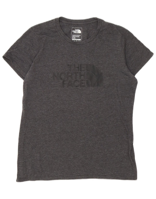 The North Face Kvinders Grafisk T-Shirt Top UK 12 Mellemgrå Bomuld