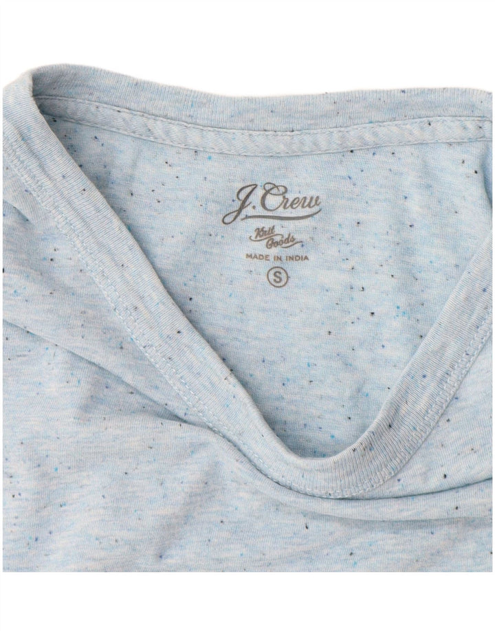 J. Crew Herre T-Shirt Top Lille Blå Flecked Bomuld
