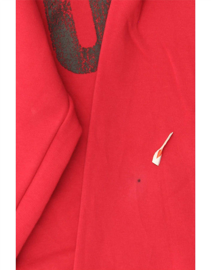 Puma Graphic Sweatshirt Jumper UK 10 Lille rød bomuld