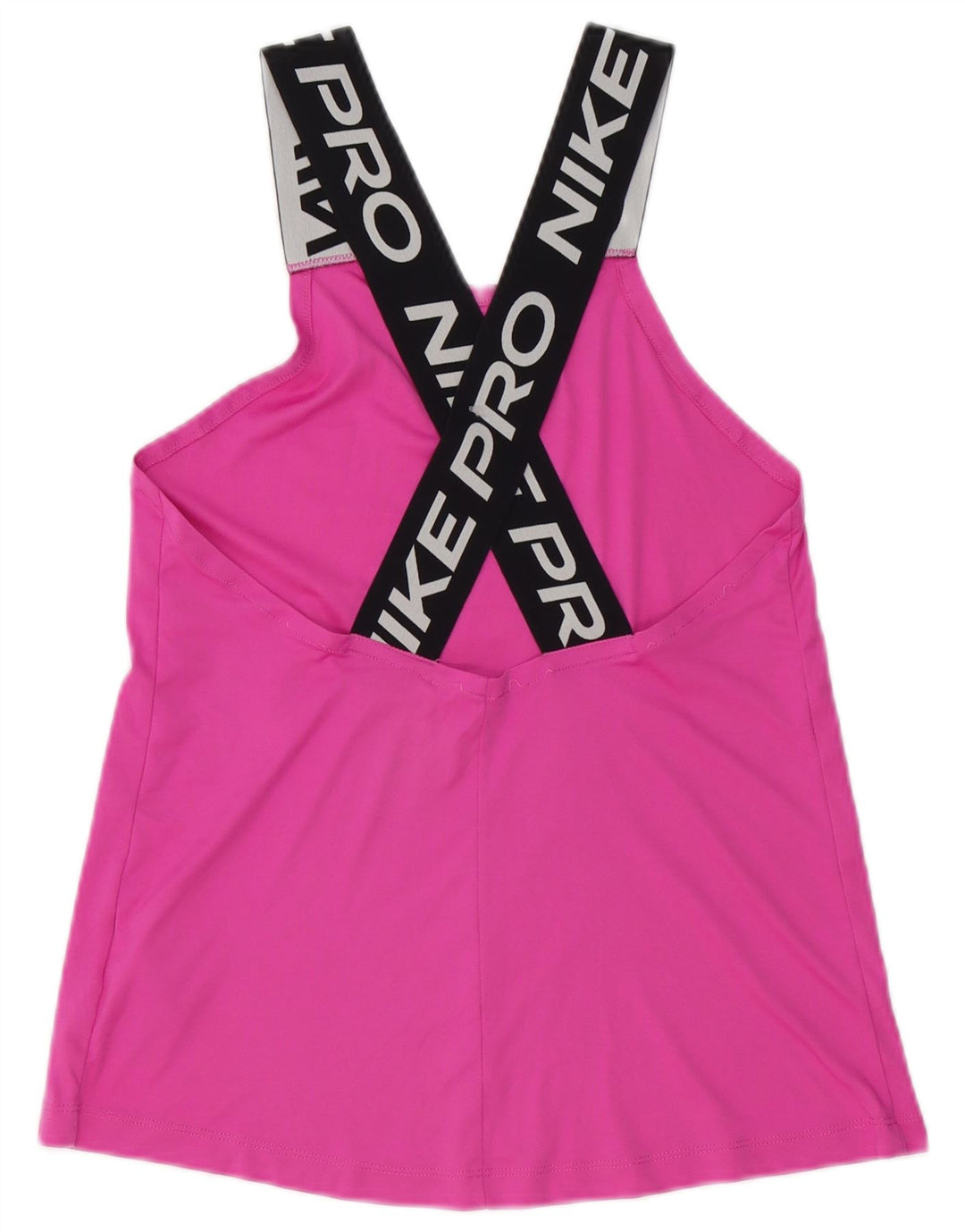Nike Dame Dri Fit Grafisk Vest Top UK 10 Small Pink Colourblock Polyester