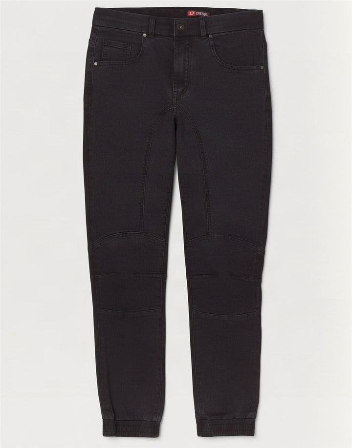 Diesel Dame joggers Straight Jeans IT 42 Medium W29 L28 Sort Bomuld