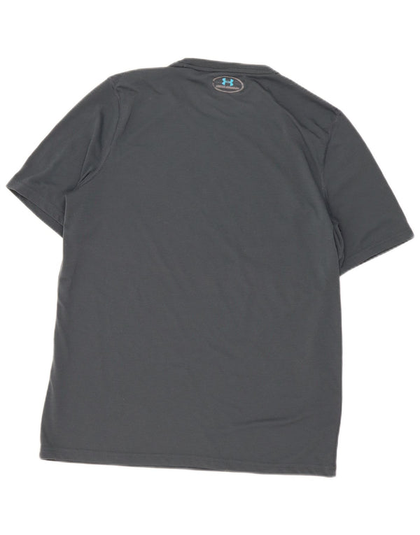Under Armour Herre Heat Gear Grafisk T-Shirt Top Medium Grå