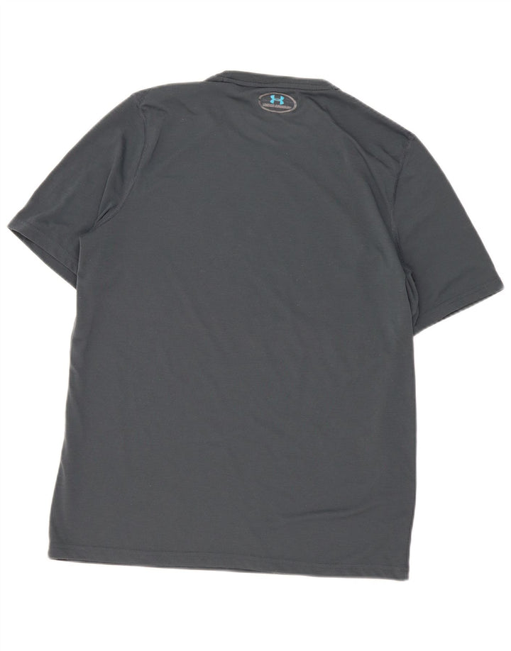 Under Armour Herre Heat Gear Grafisk T-Shirt Top Medium Grå
