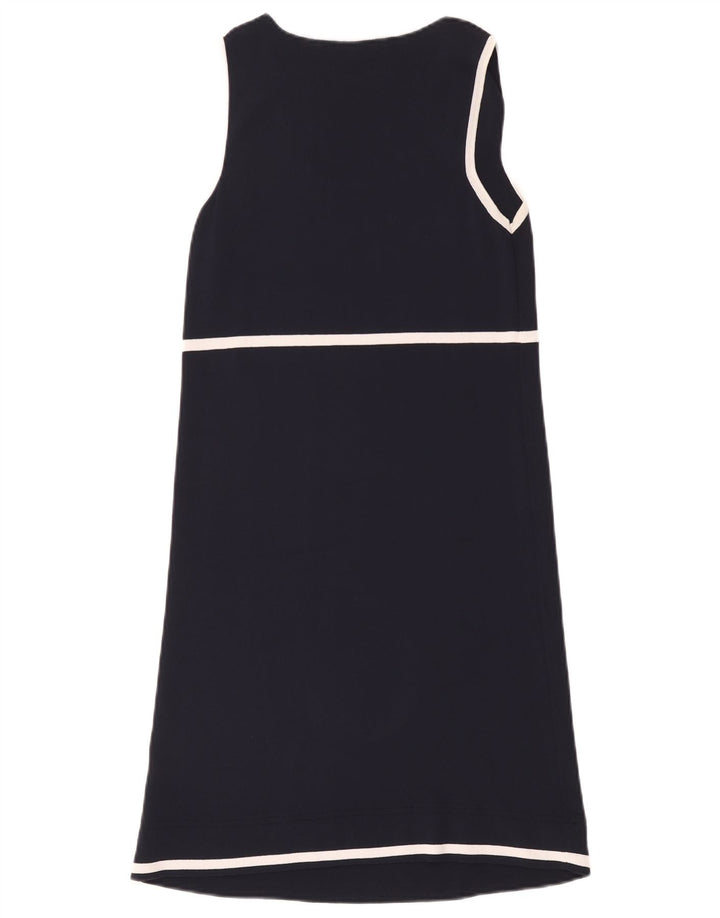 Luisa Spagnoli Dame Ærmeløs Shift Dress UK 12 Medium Navy Blue