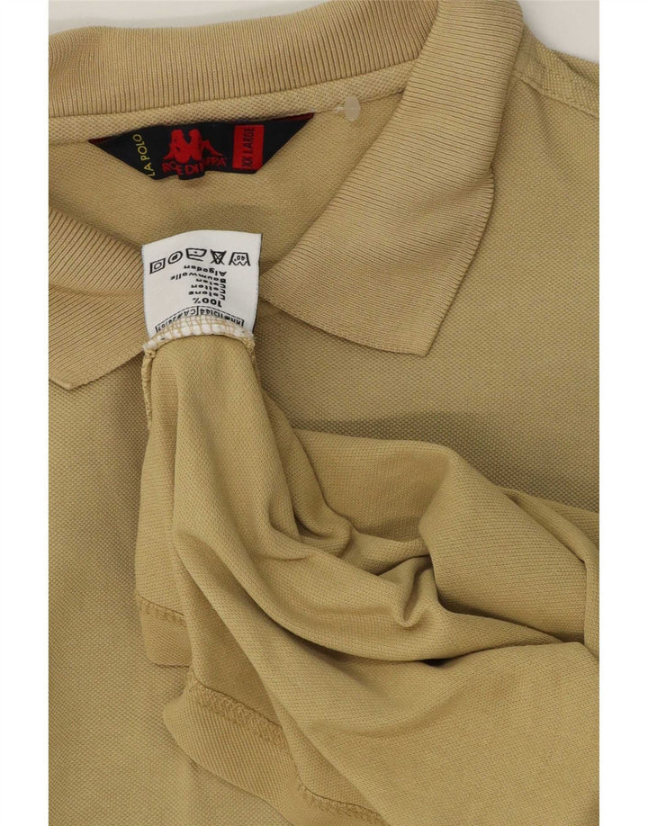 Kappa herre poloshirt 2XL beige bomuld