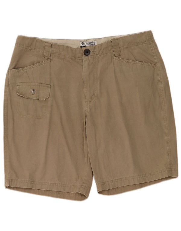 Columbia Womens Cargo Shorts US 10 Large W32 Khaki Cotton