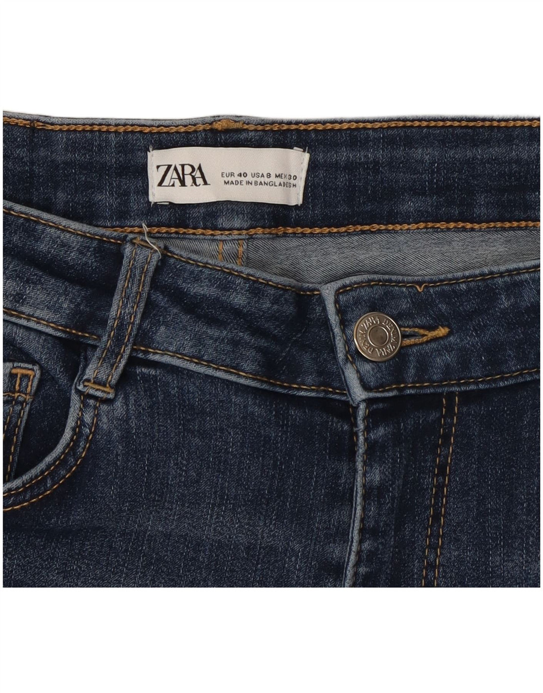 Zara Dame Skinny Jeans EU 40 Medium W30 L27 Blå