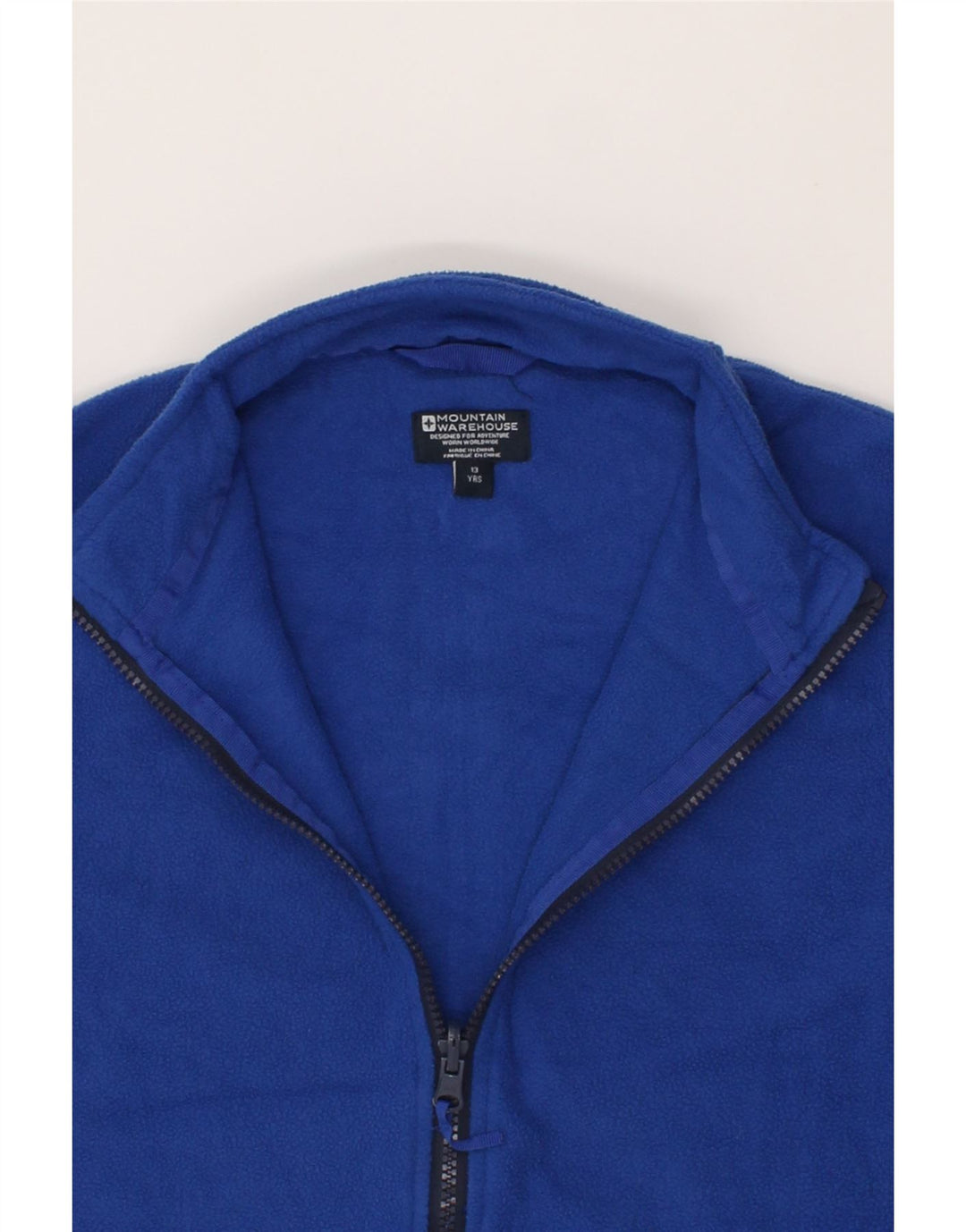 MOUNTAIN WAREHOUSE Boys Fleece Jacket 12-13 Years Blue Polyester Vintage Mountain Warehouse and Second-Hand Mountain Warehouse from Messina Hembry 