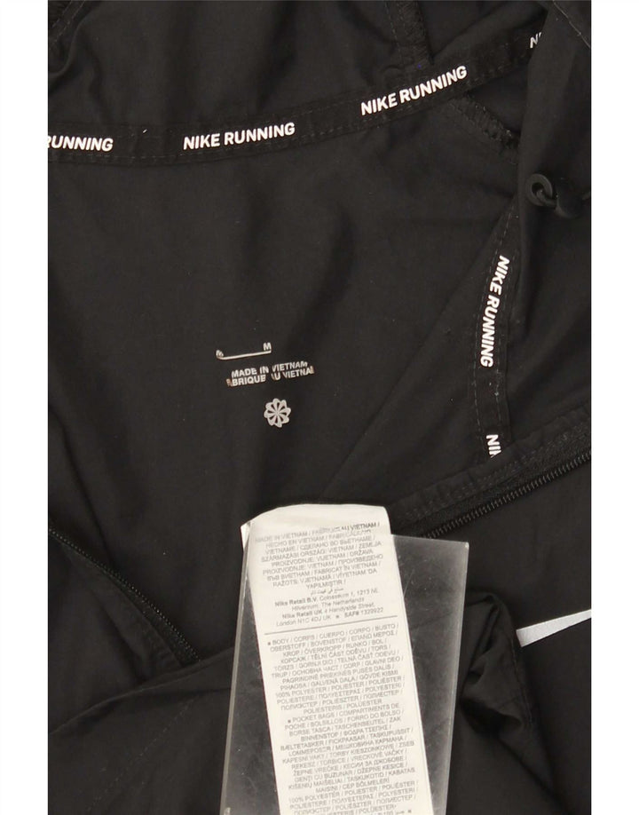 Nike Dame Løbe Hætte Træningsdragt Topjakke UK 14 Medium Sort