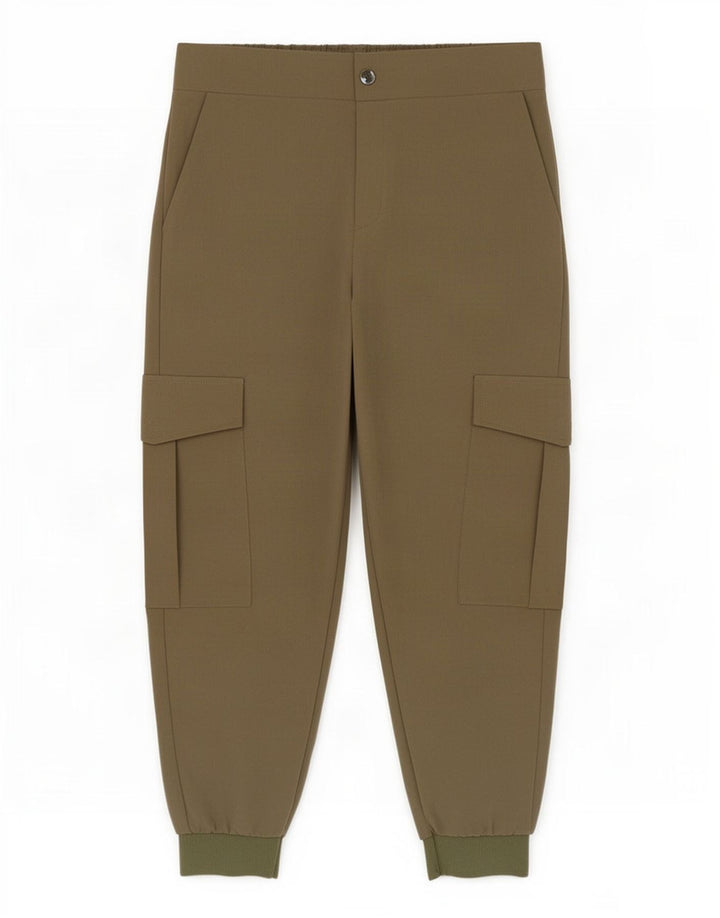 Zara Joggers Cargo Bukser Small W26 L26 Khaki Polyester