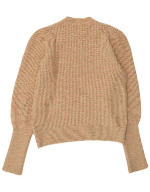 WAREHOUSE Dame sweater med rund hals DK 12 Medium Beige Akryl