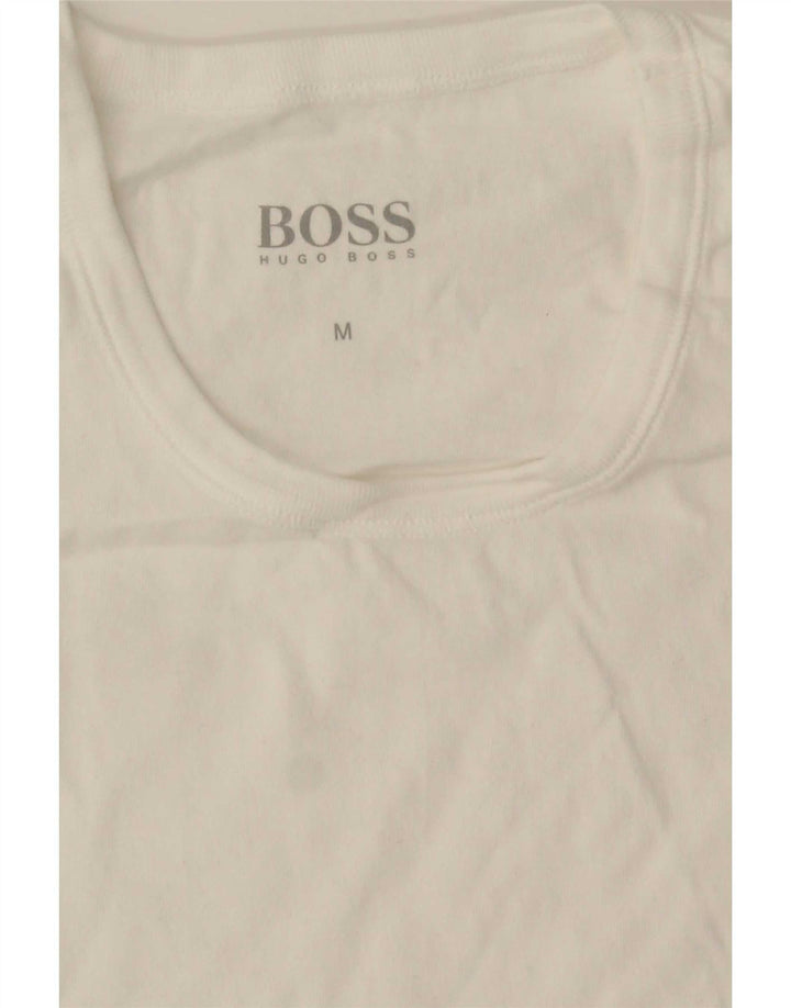 Hugo Boss Herre T-Shirt Top Medium White