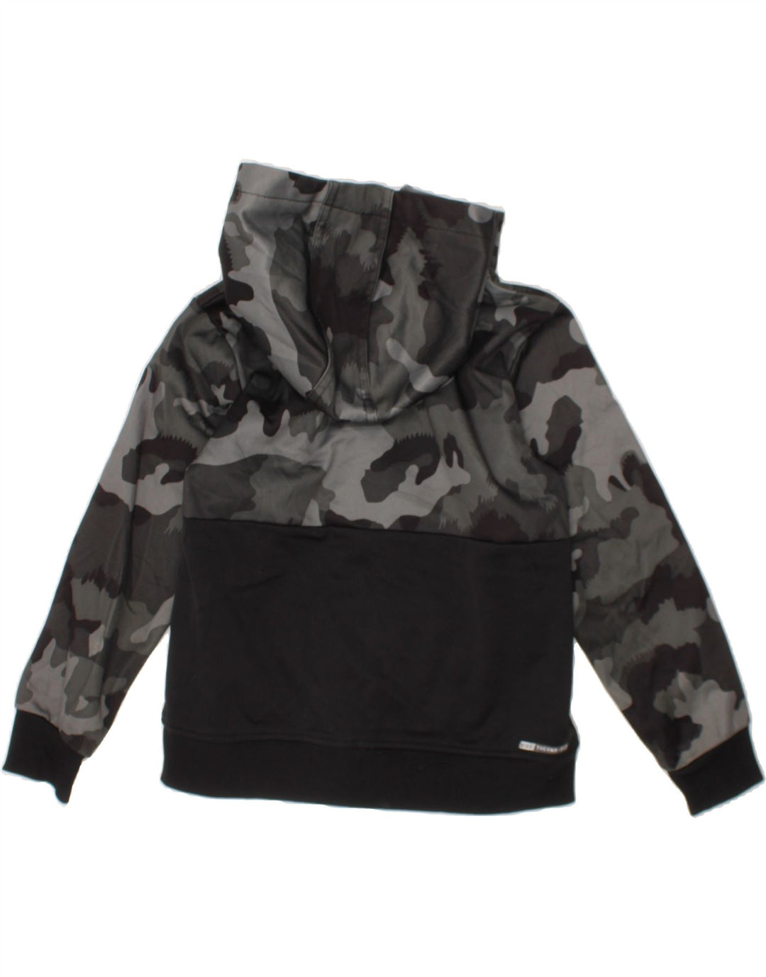 HURLEY Boys Zip Hoodie Sweater 4-5 Years Black Camouflage Polyester Vintage Hurley and Second-Hand Hurley from Messina Hembry 