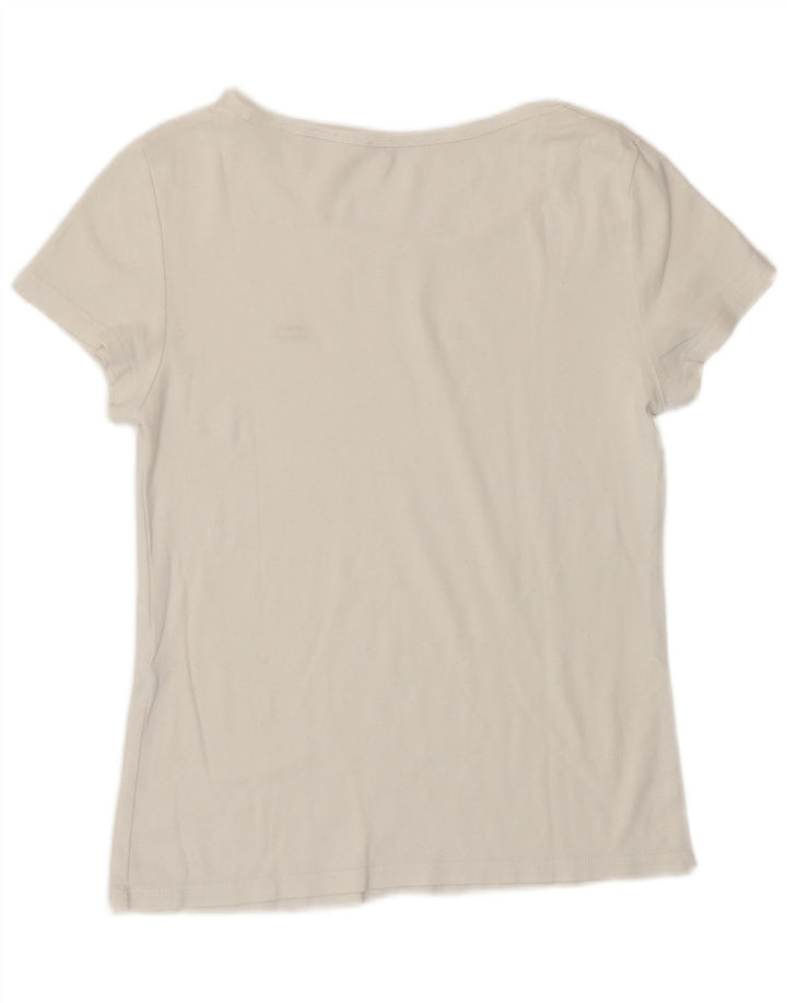 Levi's Dame T-Shirt Top UK 12 Medium White