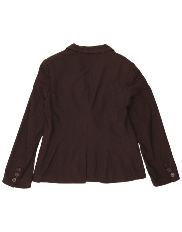 Marks & Spencer Dame 1-knaps blazerjakke UK 14 Medium Brun