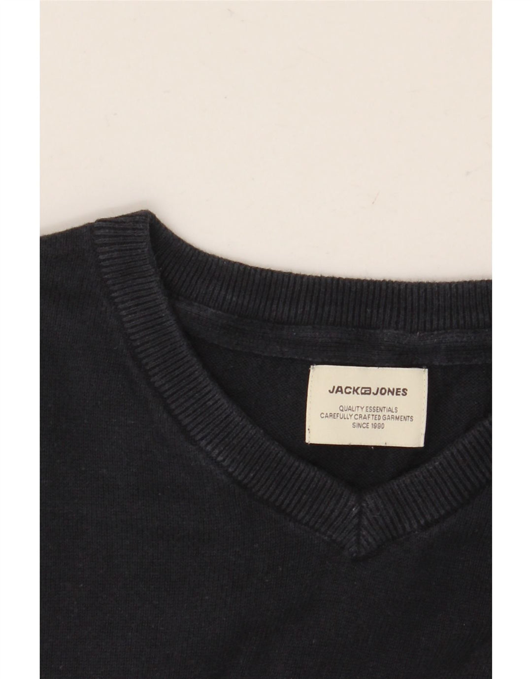 JACK & JONES Herre V-hals sweater Medium Marineblå
