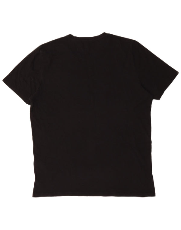 Jack & Jones Herre grafisk T-shirt top 2XL sort bomuld