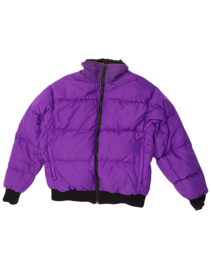 Columbia Womens Vendbar Polstret Jakke UK 16 Stor Lilla Colourblock
