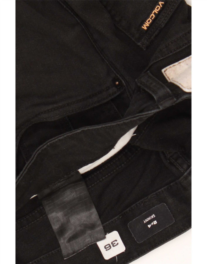 Volcom Herre Skinny Jeans W36 L32 Sort Bomuld