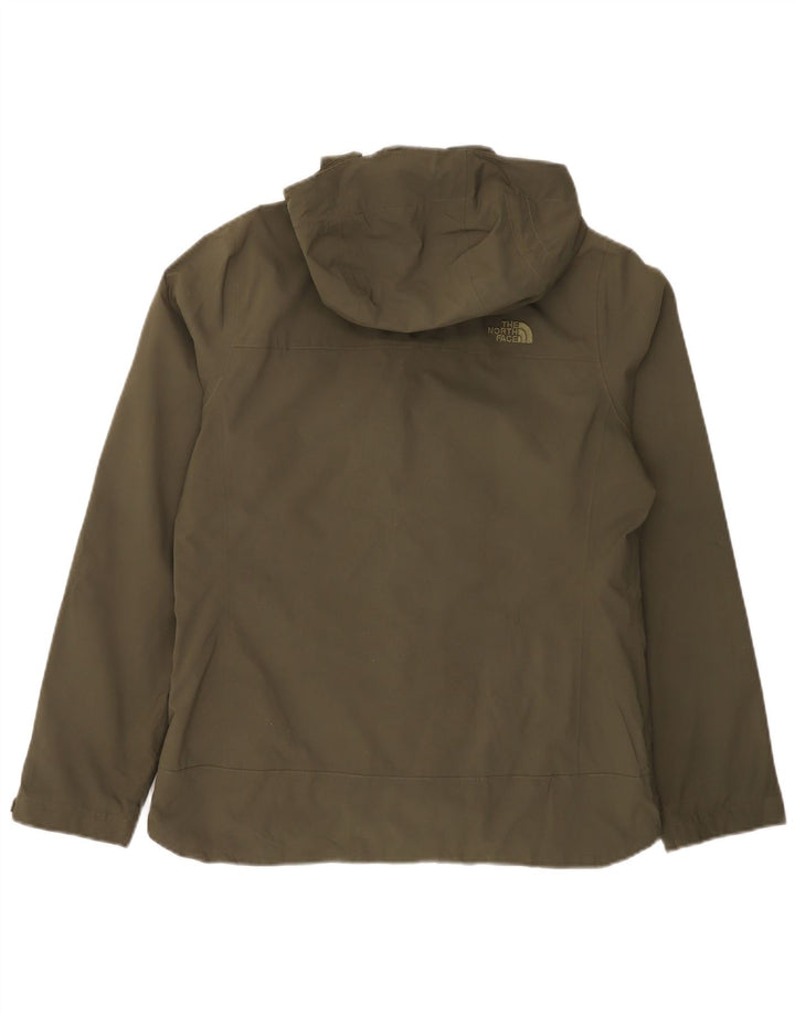 The North Face vindjakkejakke med hætte til kvinder UK 14 Medium Khaki