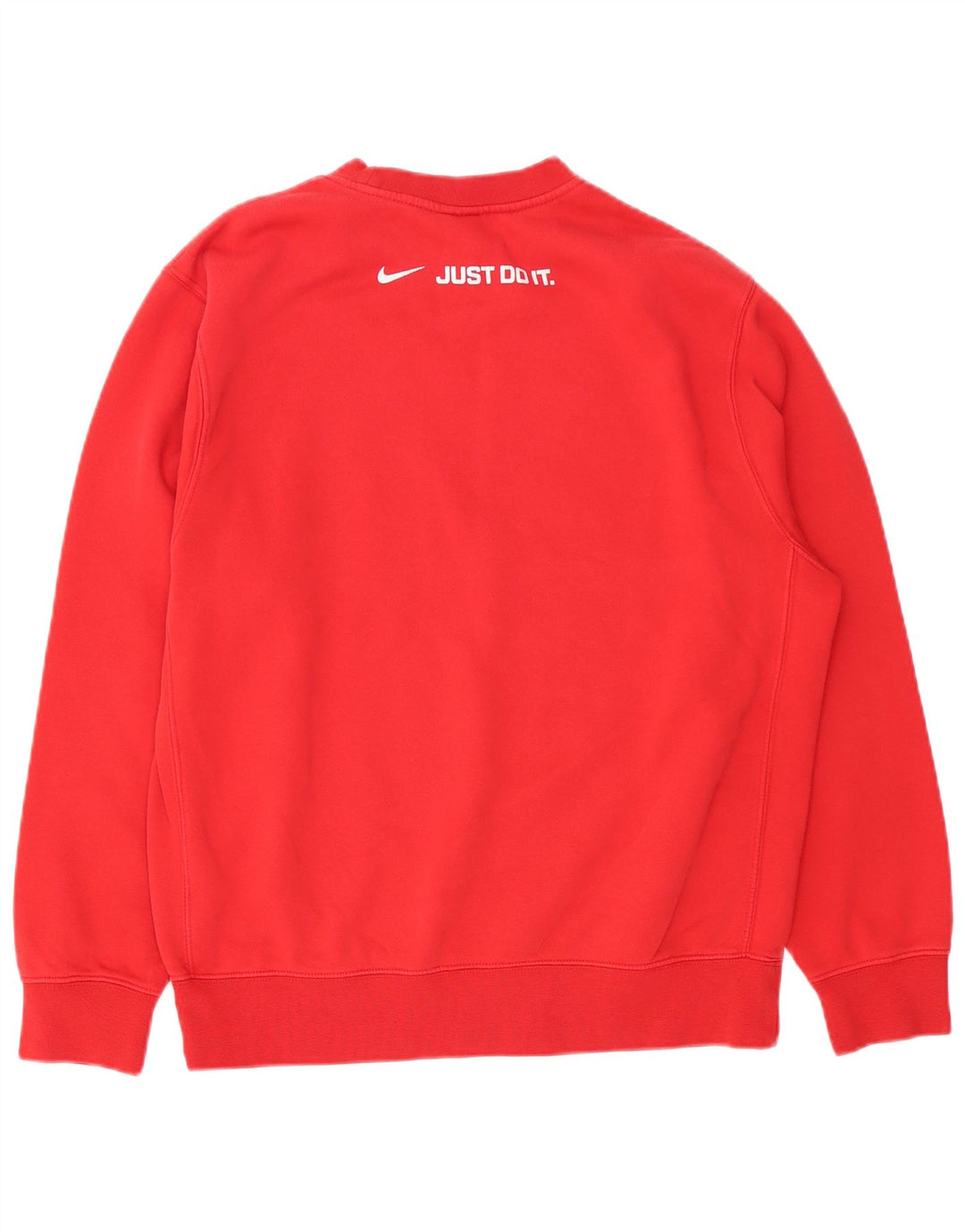 NIKE grafisk sweatshirt til mænd Medium rød bomuld