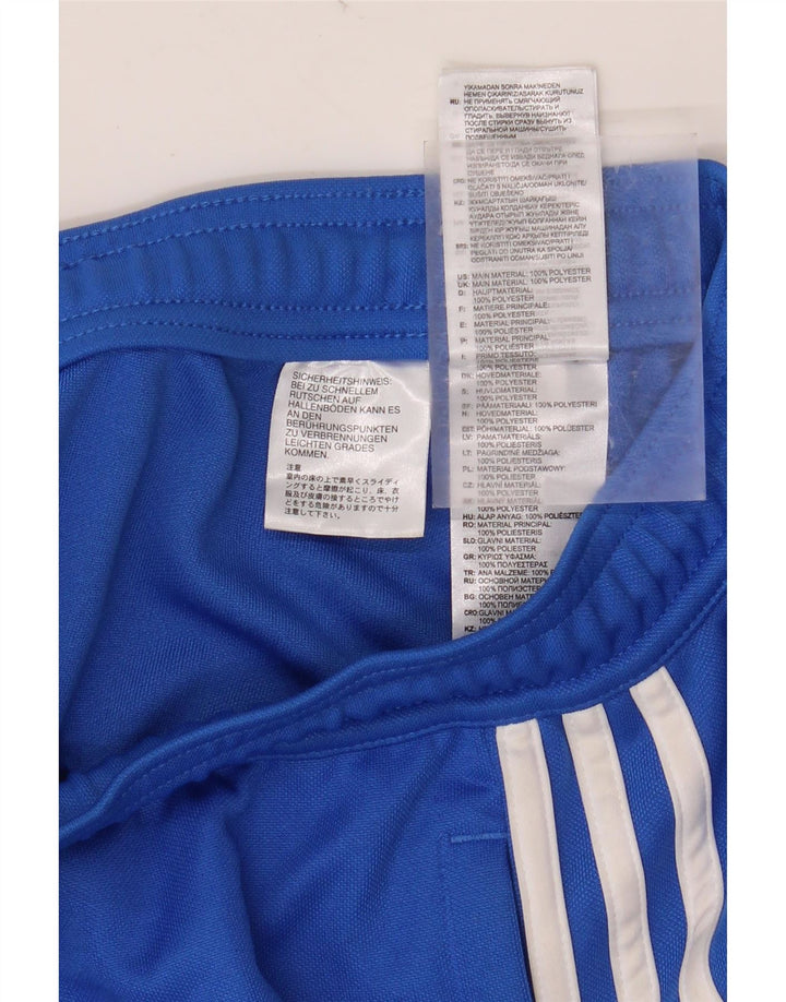 ADIDAS Womens Climalite træningsdragt Bukser UK 10 Small Blue Polyester