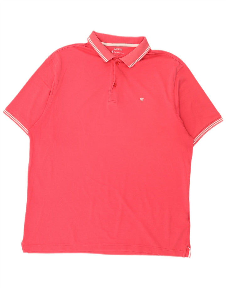 Champion herre poloshirt XL Pink Bomuld