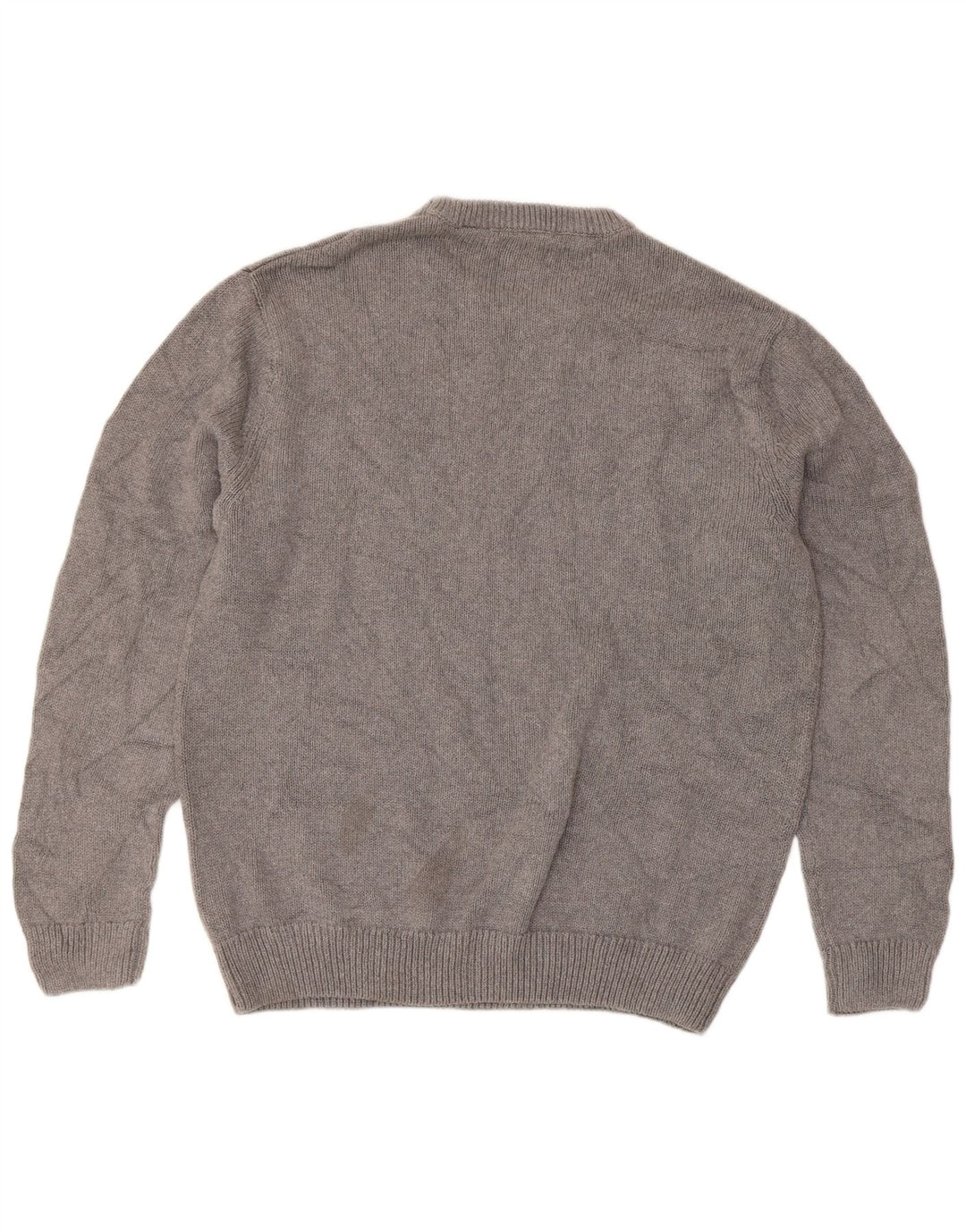 Chaps Herre Regular Fit Crew Neck Jumper Sweater Stor Grå Bomuld