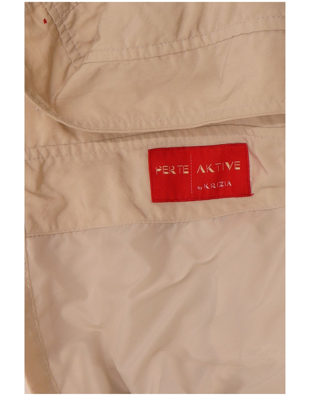 Perte by Krizia Kvinder Utility Jacket Størrelse 21 Medium Off White Polyamid