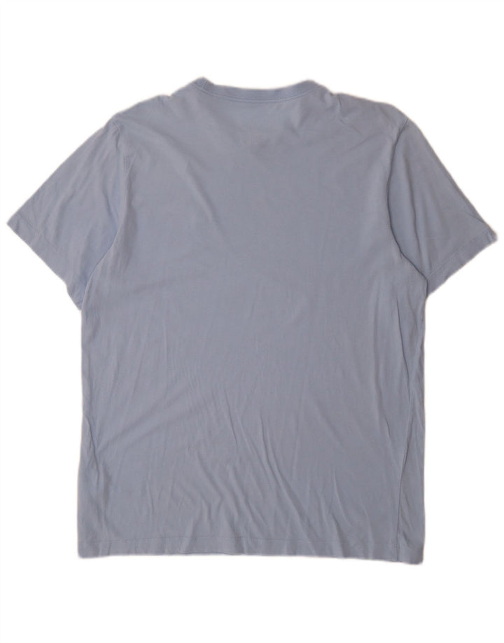 Nike T-shirt top til mænd, stor blå bomuld