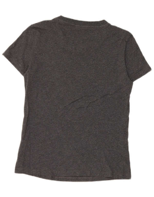Adidas grafisk T-shirt top til kvinder DK 8/10 lille grå bomuld