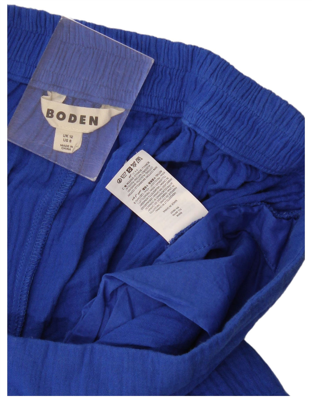 Boden Dame Casual Shorts UK 12 Medium W30 Blå Bomuld