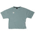 Umbro Dame T-Shirt Top UK 14 Medium Blue Cotton