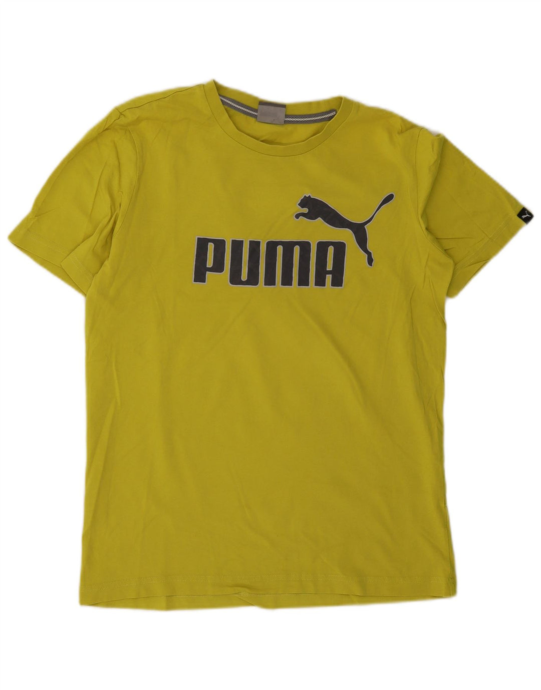 Puma Herre Grafisk T-Shirt Top Lille Gul