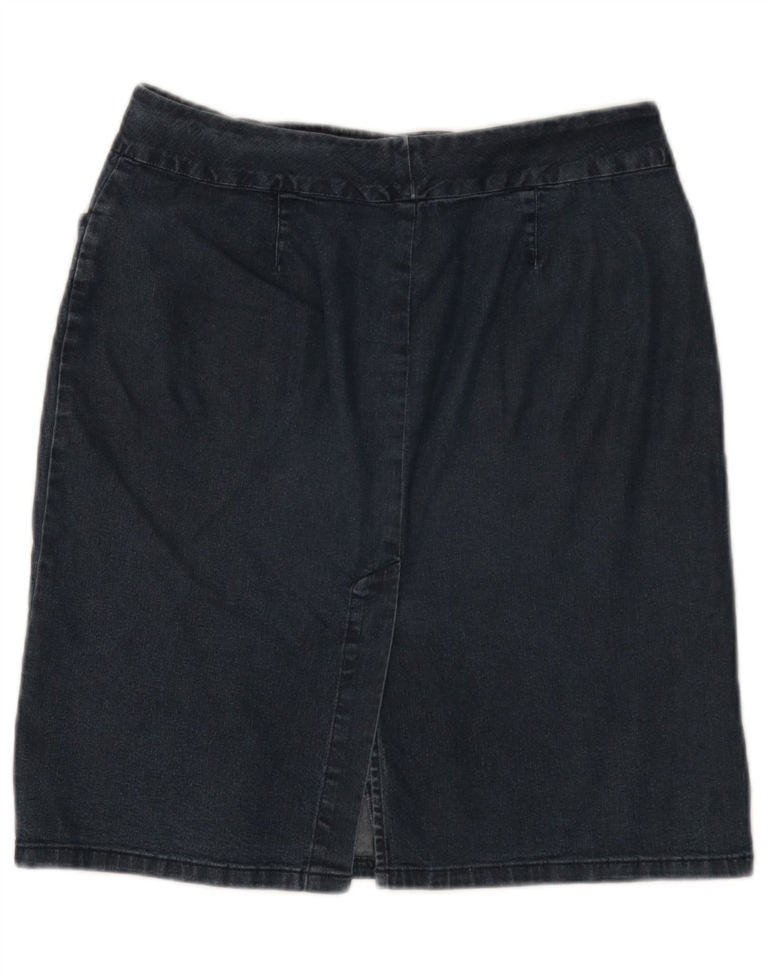 Benetton Dame Denim Nederdel IT 44 Medium W28 Marineblå Bomuld
