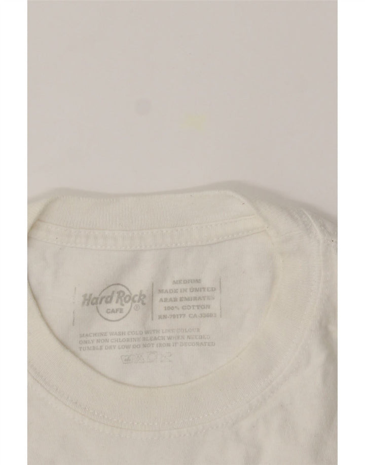 HARD ROCK CAFE Mens Munich Graphic T-Shirt Top Medium White Cotton Vintage Hard Rock Cafe and Second-Hand Hard Rock Cafe from Messina Hembry 