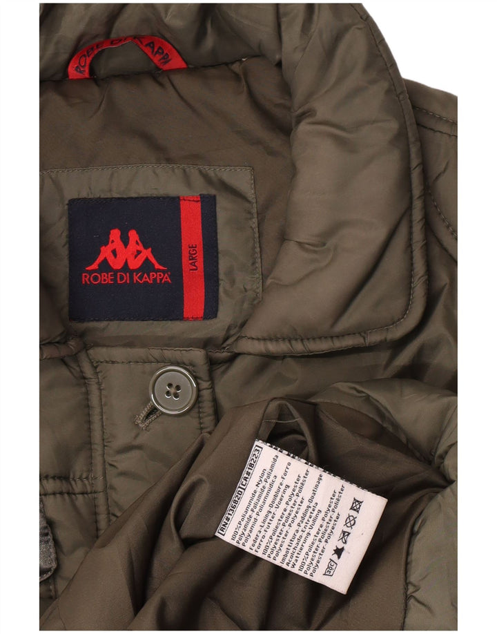 Kappa polstret jakke til kvinder UK 16 Stor grøn polyamid