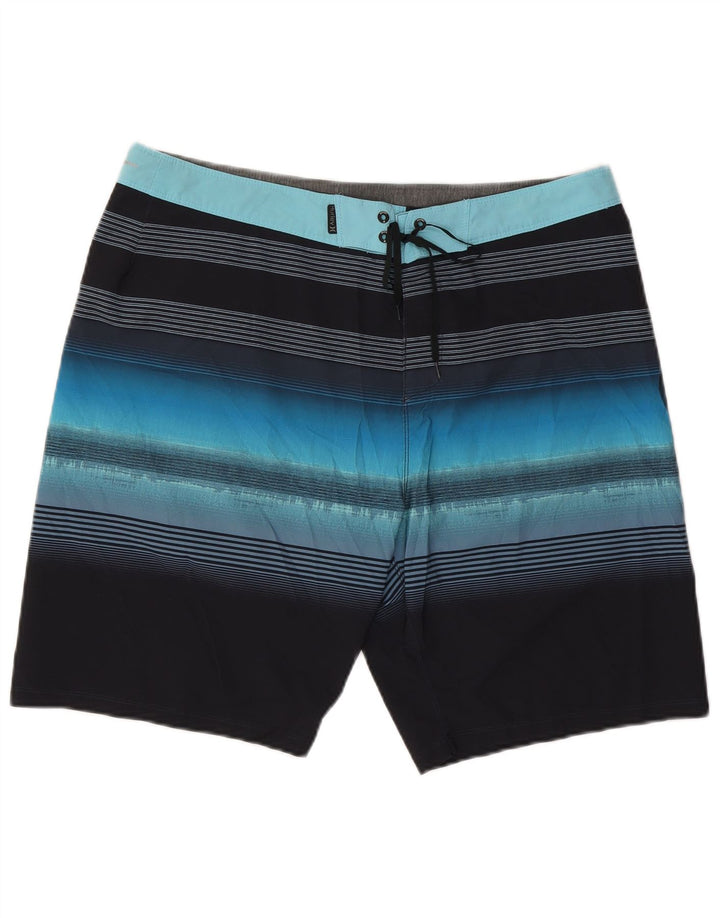 Hurley Badeshorts til mænd store blå stribet polyester