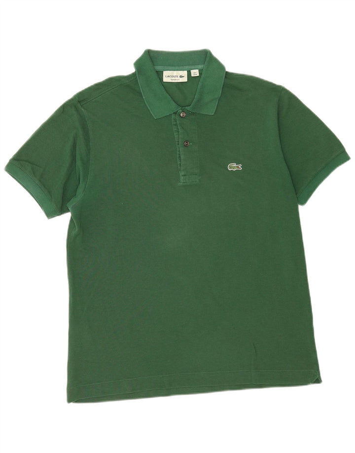 Lacoste herre klassisk pasform poloshirt størrelse 4 Medium grøn bomuld