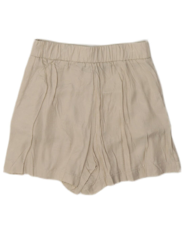 Zara Dameshorts XS W24 Beige Viscose