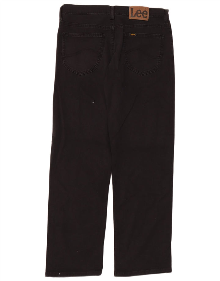 Lee Straight Jeans til mænd W34 L30 Sort