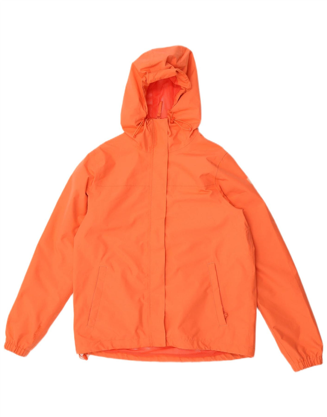 Helly Hansen Regnjakke med hætte til kvinder UK 14 Medium Orange Polyester
