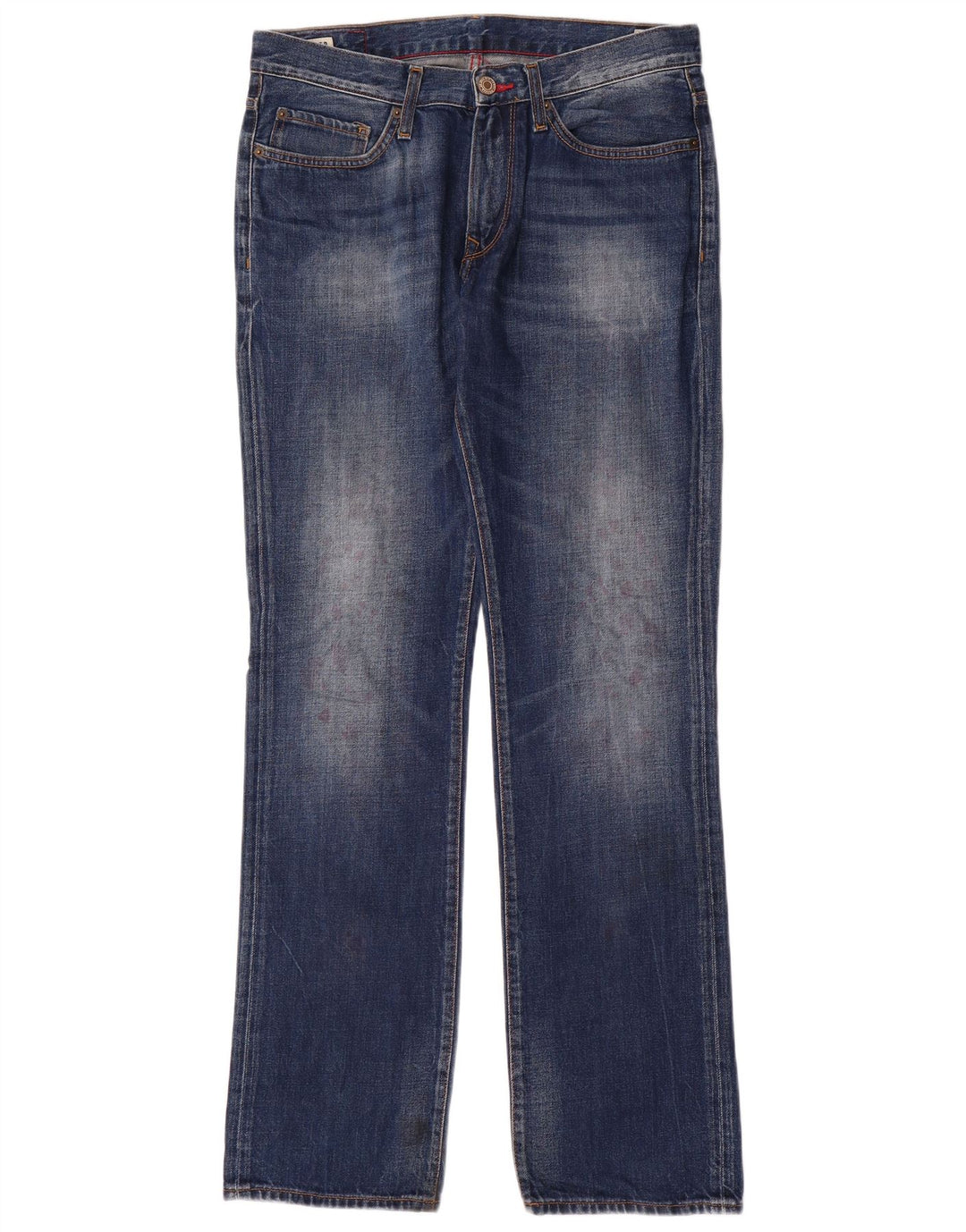 Tommy Hilfiger Straight Jeans til mænd W32 L34 Blå Bomuld