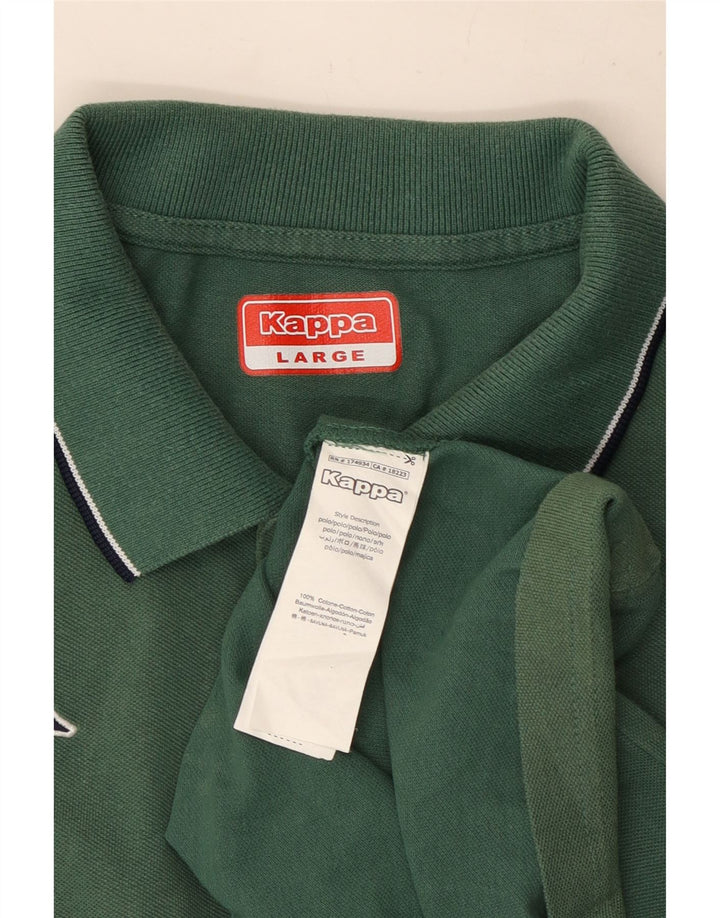 Kappa Polo Shirt til mænd Stor grøn bomuld