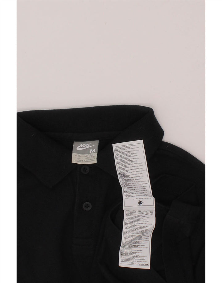 NIKE Boys Polo Shirt 10-11 Years Medium Black Cotton Vintage Nike and Second-Hand Nike from Messina Hembry 