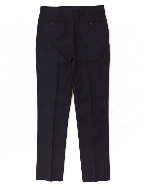 Marks & Spencer Herre Slim Fit Casual Bukser W30 L31 Marineblå polyester