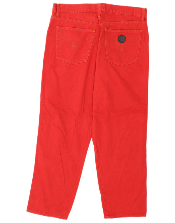 Moschino herre tilspidsede jeans W36 L28 rød bomuld